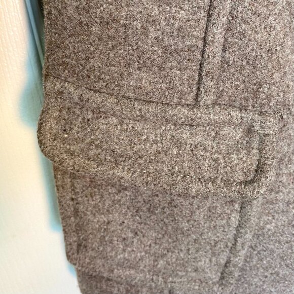 Old Navy Women's Wool Blend Brown Hooded Coat with Toggles Size XS - Picture 6 of 9